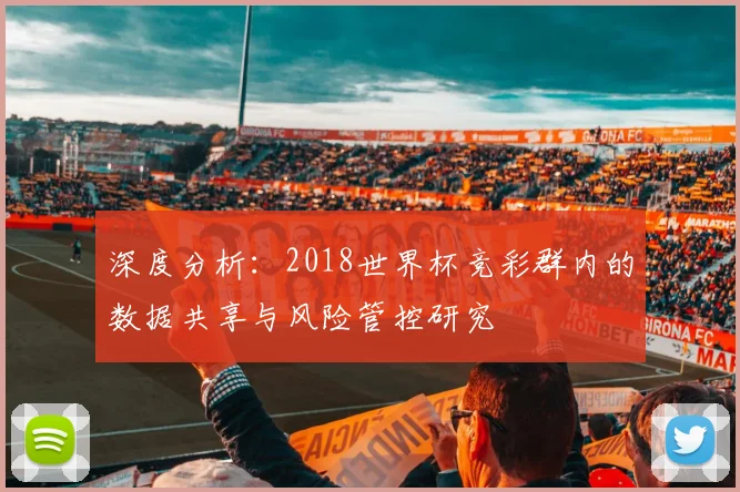 深度分析:2018世界杯竞彩群内的数据共享与风险管控研究